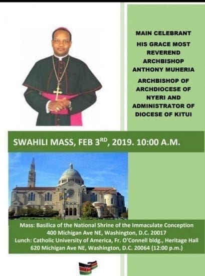 Swahili Mass at Basilica of the National Shrine In Washington DC