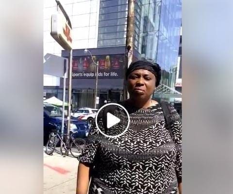 African woman in Canada take abuse for begging on the street