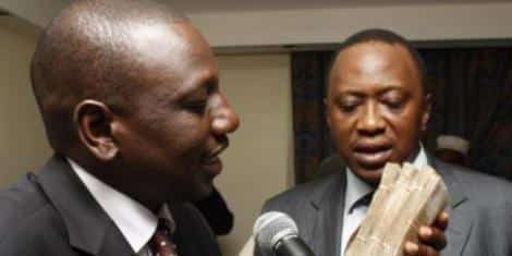 Uhuru Kenyatta with DP William Ruto 