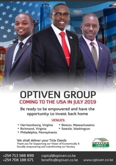 Optiven USA Tour July