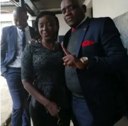 Jacque Maribe visits Dennis Itumbi at police station 