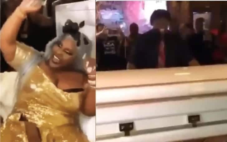 VIDEO: Shock as Bride arrives at her wedding in a coffin