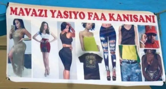 Kenyan church bans skimpy dress