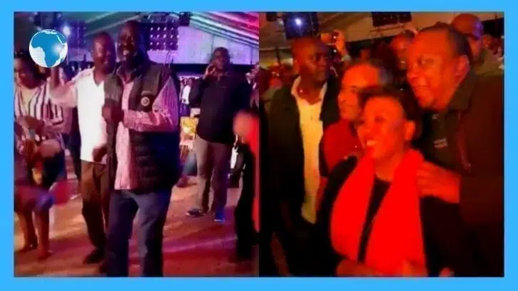 VIDEO: Uhuru and Raila party the night away in a reggae concert