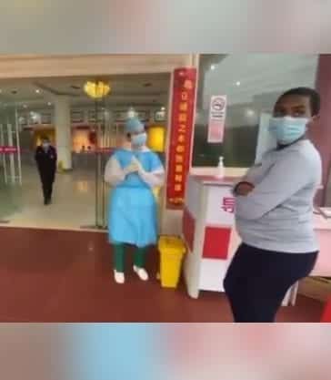 VIDEO: Pregnant African Woman denied admission in a Chinese Hospital