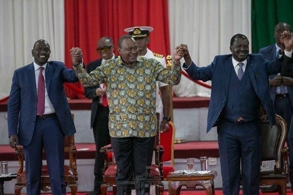 Uhuru and Raila plan on government of national unity for 2022 election