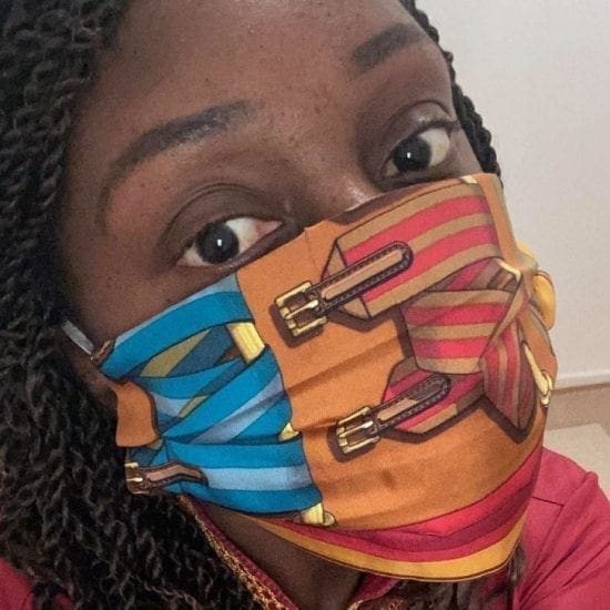 Kenyan Lady In Germany Stunned Many With Design-Face mask