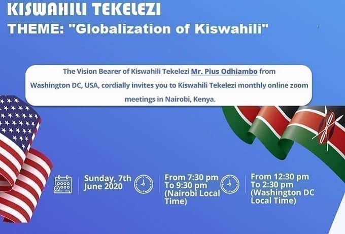 Kiswahili Tekelezi: Globalization Of Kiswahili-Join The Discussion on Zoom