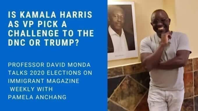 Video: Kenyan professor David Monda discuss Kamala Harris VP Pick