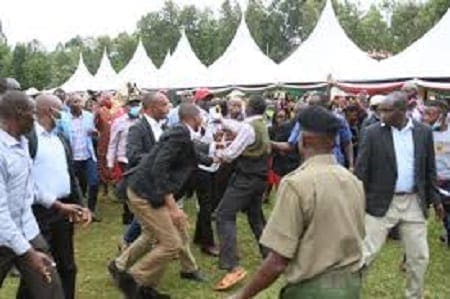 PHOTOS: Drama in Muranga as Man Attacks DP Ruto