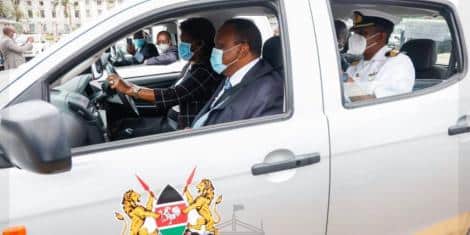 Video Charity Ngilu Drives President Uhuru In A Pick Up