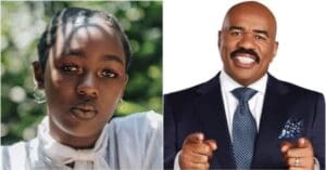 Excitement As Steve Harvey Endorses 19-Year Old Kenyan Elsa Majimbo