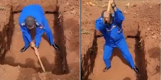 Photo of Nairobi Police Boss Digging Senator Haji's Grave Moves Kenyans