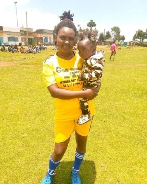 Kenyan footballer Winnie Wangui Kamau behind viral breastfeeding photo