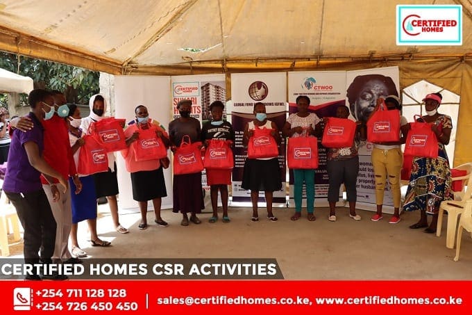 Certified Homes Donates Foodstuffs To Less fortunate Kenyans