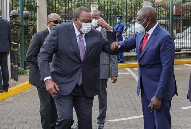 DP Ruto hosts President Kenyatta, Raila Odinga for lunch in Karen