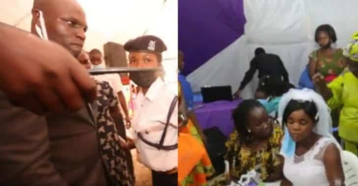 Drama as Kenyan woman storms wedding of estranged Pastor husband