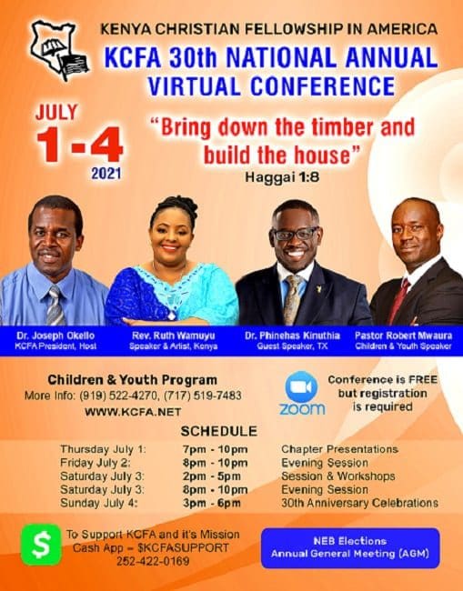 Invitation to KCFA 30TH National Annual Virtual Conference