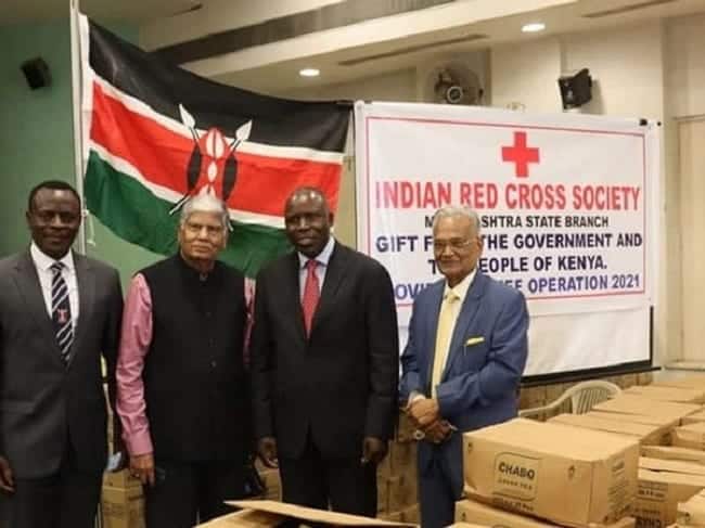 Kenya food relief for India and the story of Masai 14 cows donation to US