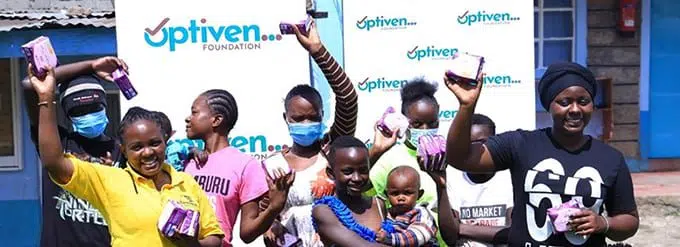 Girls Benefit As Optiven Donates Pads To Mark World Menstrual Day