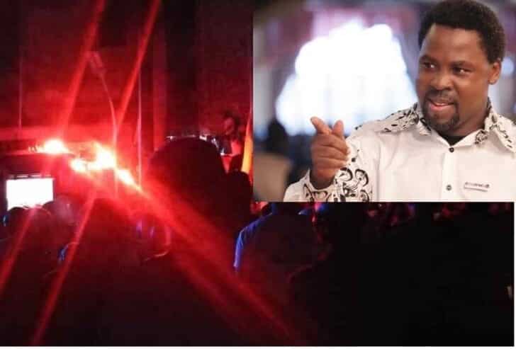 Fire Breaks Out In church during TB Joshua's Funeral