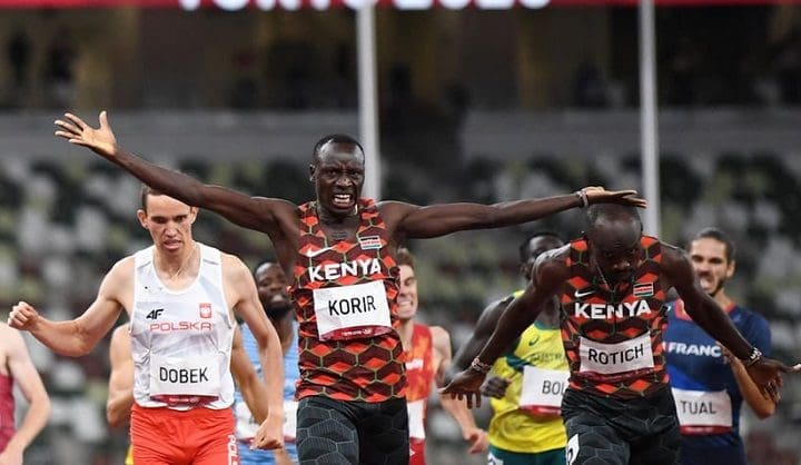 Emmanuel Korir wins first Tokyo Olympic gold for Kenya, Rotich gets silver