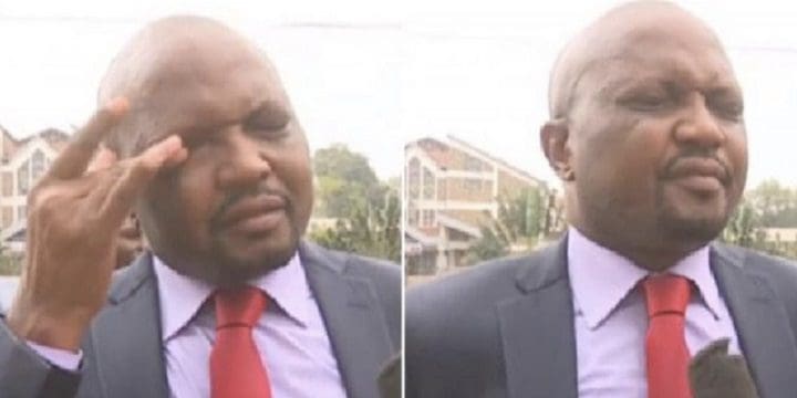 VIDEO: Moses Kuria chased by police in Meru County