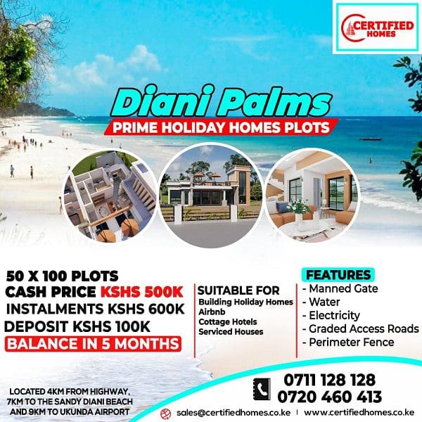 VIDEO: Discover DIANI BEACH Courtesy of CERTIFIED HOMES  