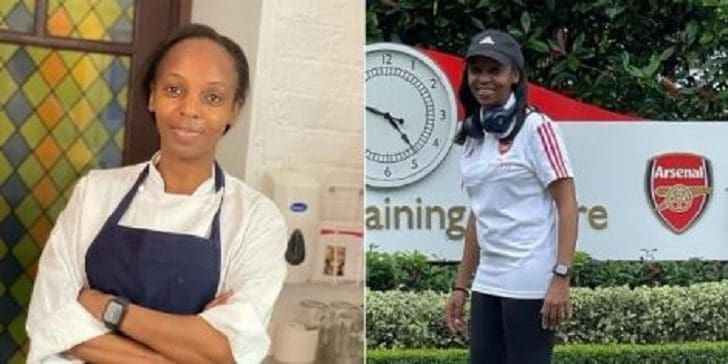 Kenyan Diaspora Chef Bernice Kariuki Who Prepares Food for Arsenal