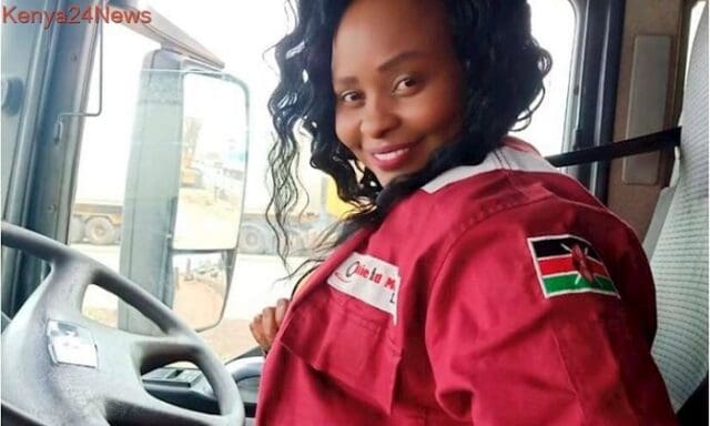 Kenyan Woman Jacinta Mwende Who Is Proud To Be A Truck Driver