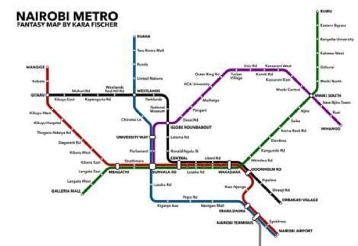 Fantasy Nairobi Metro system