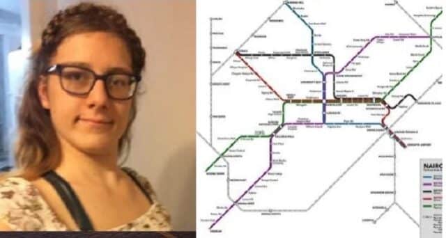 American Girl Goes Viral After Designing Unique Nairobi Metro system