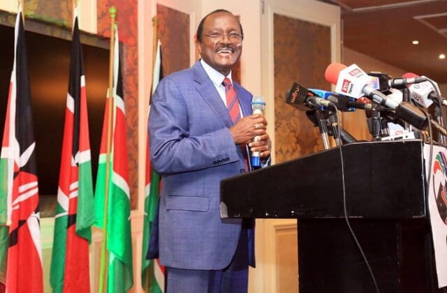 Kalonzo Musyoka says Being Raila Odinga’s Running Mate in an obvious