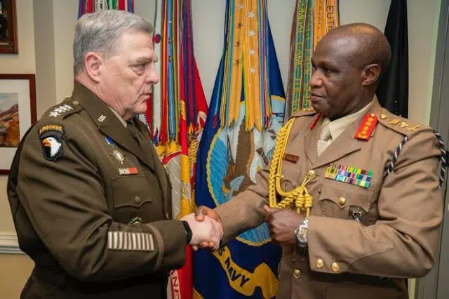 Kenya Defence Forces Boss Gen Robert Kibochi Visits the Pentagon in USA