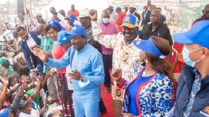 Raila’s Rally interrupted as VIPs fight on Podium-Ugly faction wars
