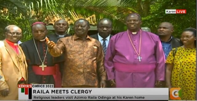 Religious Leaders Visit Raila Odinga To Ease Political Tension