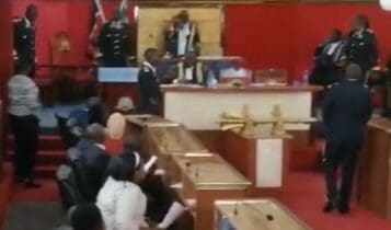 VIDEO: Chaos rocks Kisumu County Assembly-After clerk stops swearing-in of 11 MCAs