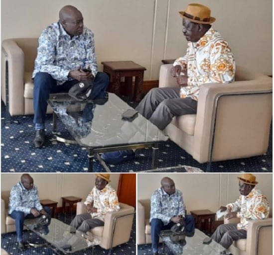 VIDEO: Raila Odinga And Rigathi Surprise Meeting In Mombasa