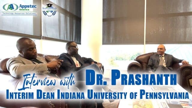 Interview with Dr. Prashanth Interim Dean Indiana University of Pennsylvania