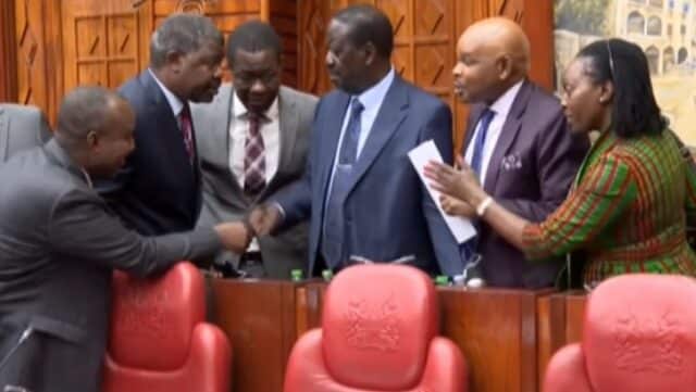 Raila, Kalonzo Storm Parliament For Commissioners Removal Petition Hearing