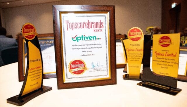 Optiven Shines At Top Brands Events 2022-Scoops 3 Awards