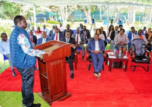 Raila Odinga Call For Mass Action Splits Azimio