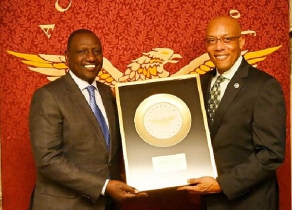 President Ruto Receives Golden Plate Award in the US