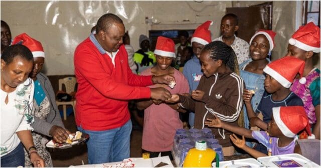 Uhuru Kenyatta Surprise Kids with Special Christmas Gifts at Children Homes