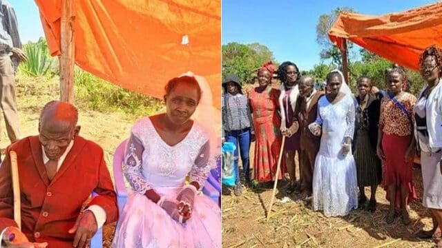 97 Year Old Man Marries 30 Year Old Woman In Eldoret