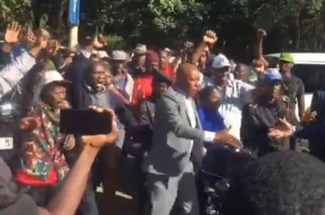 Azimio Leaders Storm DCI, Police Clash With Maina Njenga's Supporters