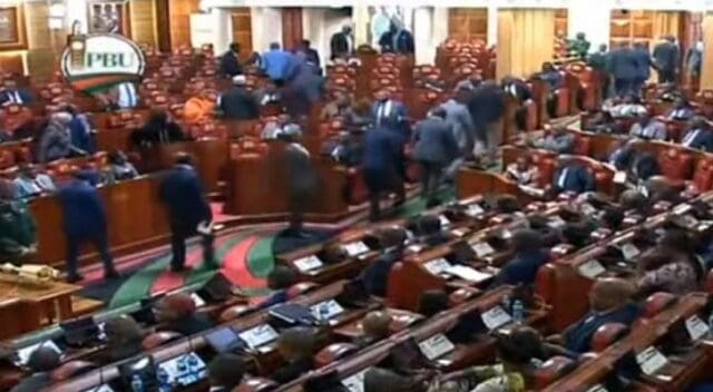 Interruption In Parliament As Azimio MPs Walk Out Of Budget Reading