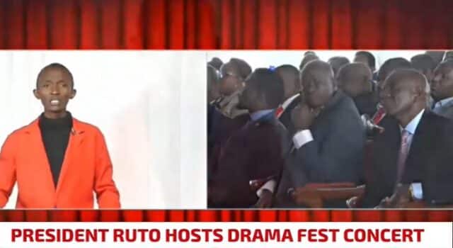 Breaking Protocal: Ruto Hosts National Drama Festival at State House (VIDEO)
