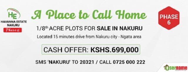 Invest Now at The Final Phase of Havanna Estate Nakuru