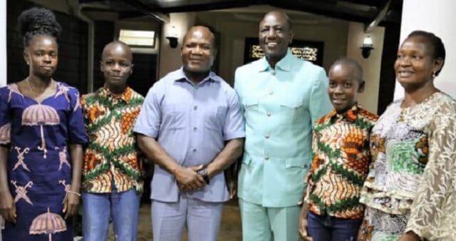 Fashion Statement: Ruto With Governor Fernandes Barasa's Family (PHOTOS)